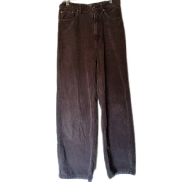 BDG High Wide Classic Retro Womans Taupe Cordoroy Pants Size 27 - Picture 3 of 7